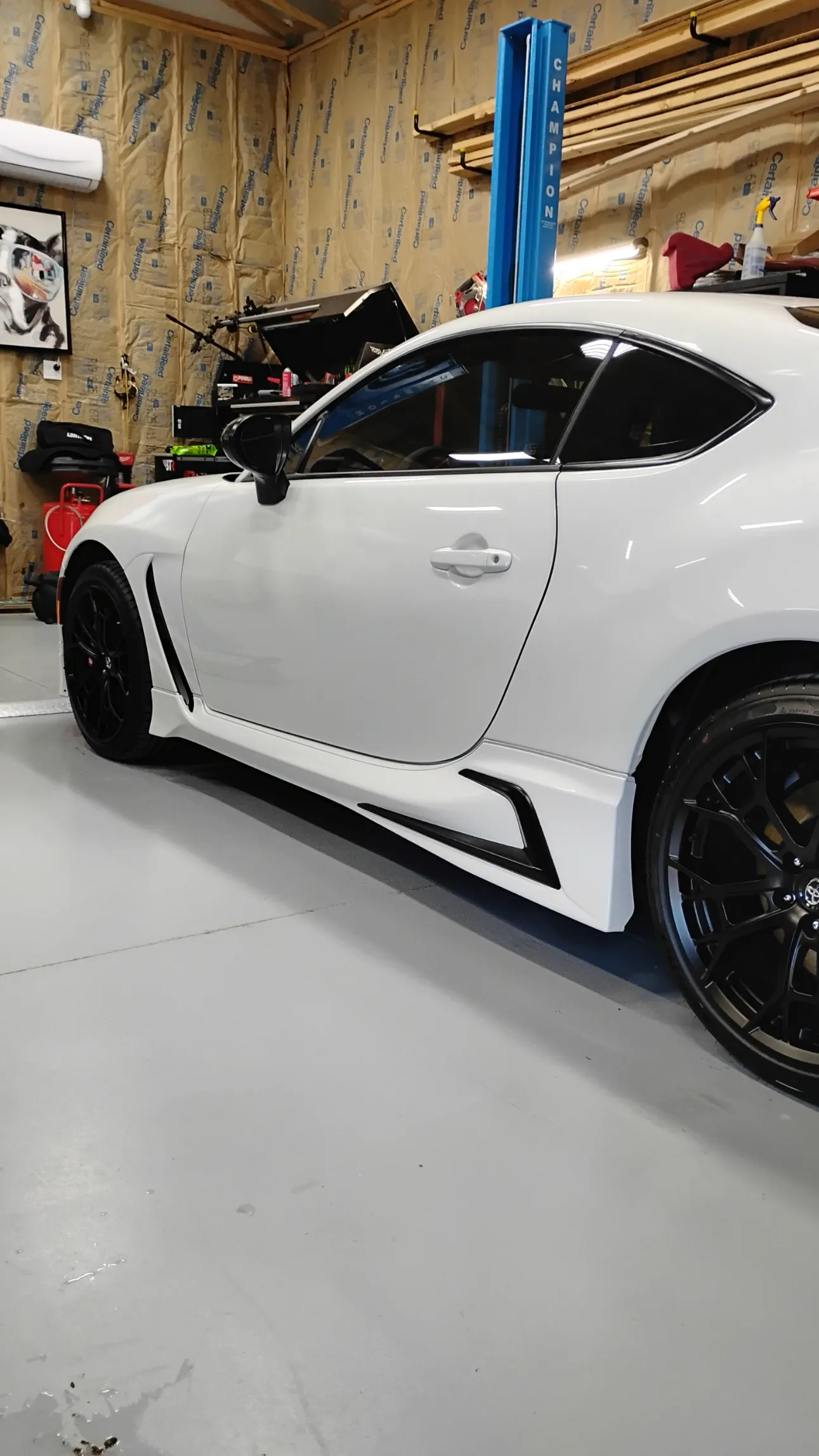 Toyota GR86 side profile after ceramic coating