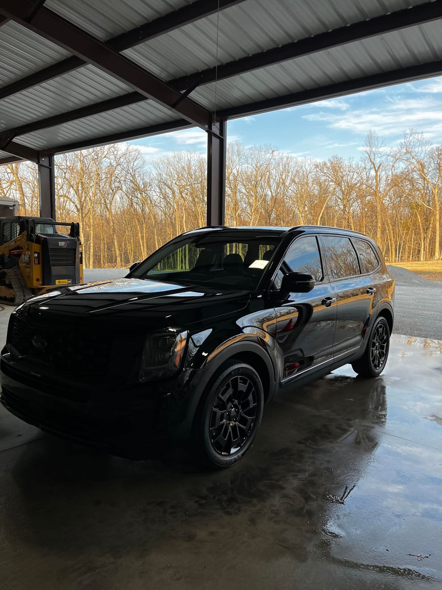 Kia Telluride after full detail — deep gloss finish